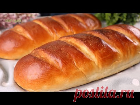 Самый ВКУСНЫЙ и МЯГКИЙ домашний БАТОН! Лёгкий рецепт и ПРОСТОЕ приготовление | Оливьедка