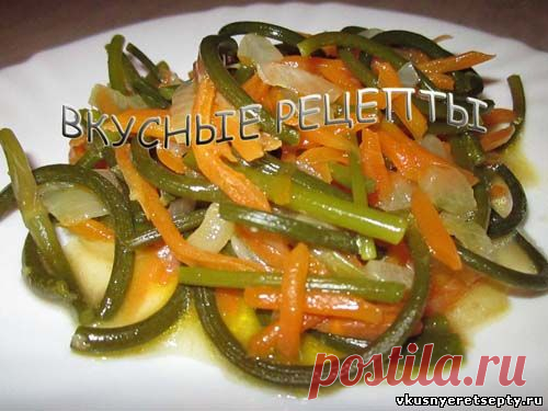 Чесночные стрелки жареные - рецепт с фото | Вкусные рецепты