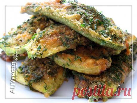 Кабачки в румяной корочке.