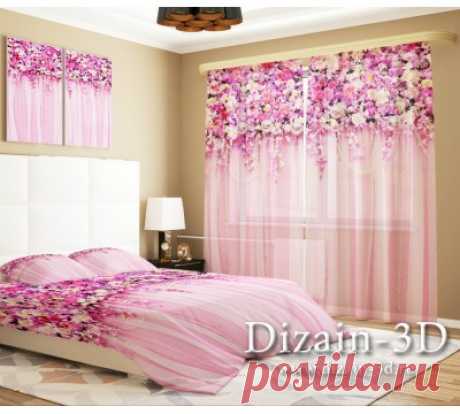 ФотоТюль &quot;Цветочный верх 12&quot;