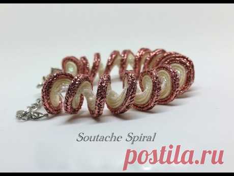 Spirale soutache tutorial - braccialetto bangle DIY