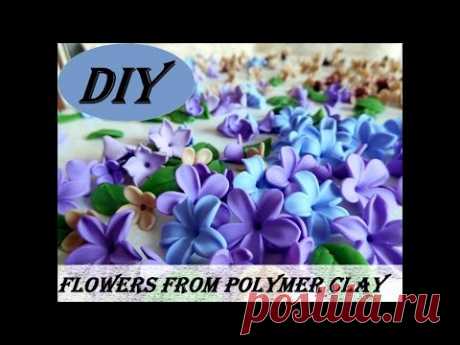 DIY|Как сделать цветы сирени из полимерной глины/How to make lilac flowers from polymer clay