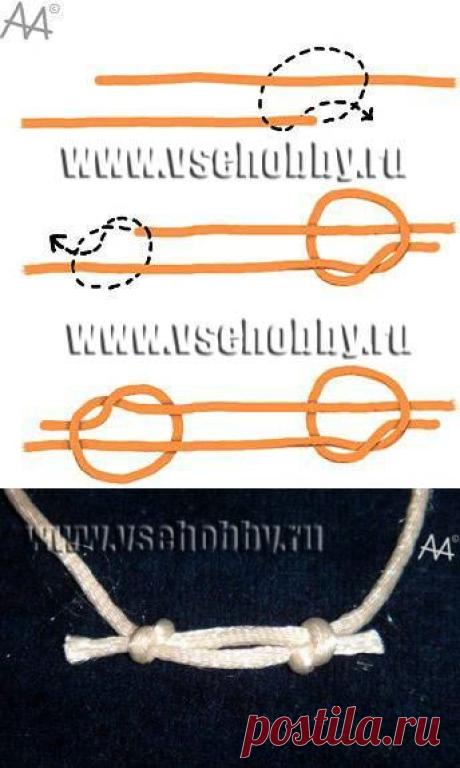 Ткацкий узел шнур с регулируемой длиной