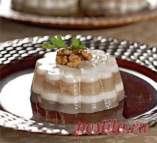 Заливное из курицы с грецкими орехами, закуска. Пошаговый рецепт с фото на Gastronom.ru