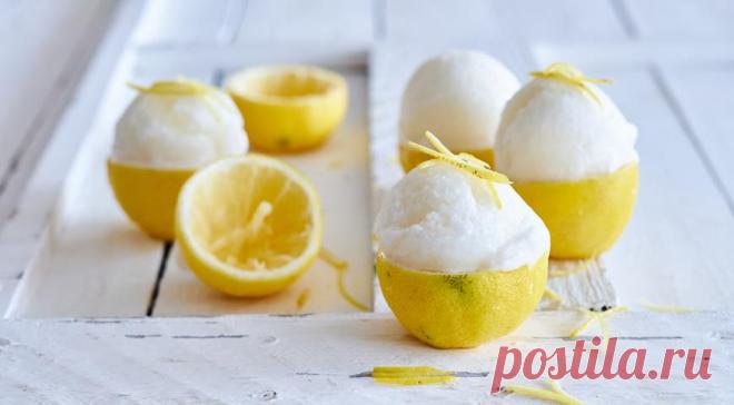 Итальянский лимонный сорбет на белках, пошаговый рецепт с фото