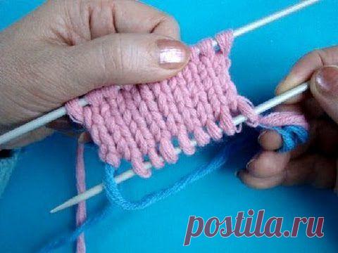 Начинаем вязать – Видео уроки вязания » Вязание на спицах для начинающих – Видео урок №23 – “Набор с открытыми петлями”
