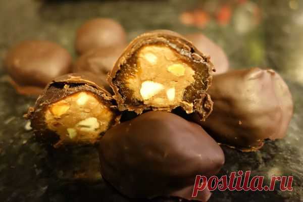 Шоколад в черносливе - домашние конфеты