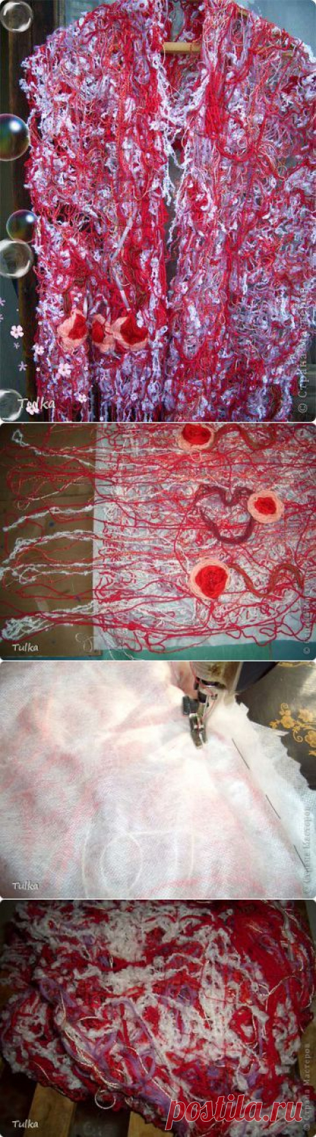 Моделирование - Шарф в технике Crazy Wool » Поиск мастер классов, поделок своими руками и рукоделия на SearchMasterclass.Net