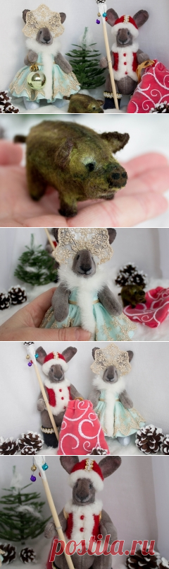 Новогодние Зайцы. Игрушки ручной работы.новогодние аксессуары, подарок на Новый Год,  новогодний сувенир, необычный подарок, Новый год,  фотосессия, авторские игрушки, зайцы неразлучники, ooak, купить зайца, мягкие игрушки