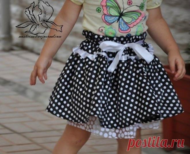 Юбочка для девочки за полчаса (Шитье и крой) – Журнал Вдохновение Рукодельницы