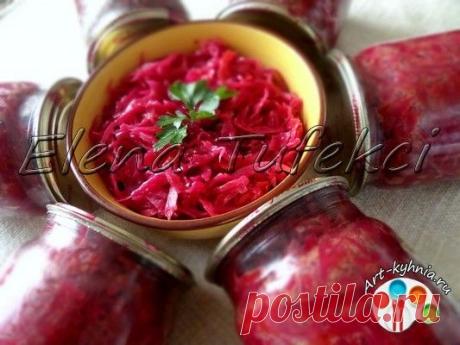 Салат из капусты и свеклы на зиму (МК от Елены) » Арт-кухня