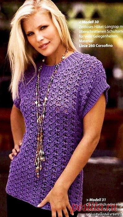Вязание-крючок БЛУЗКИ