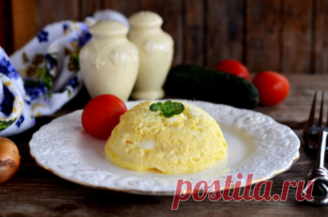 Омлет в микроволновке с молоком пышный рецепт с фото пошагово - 1000.menu