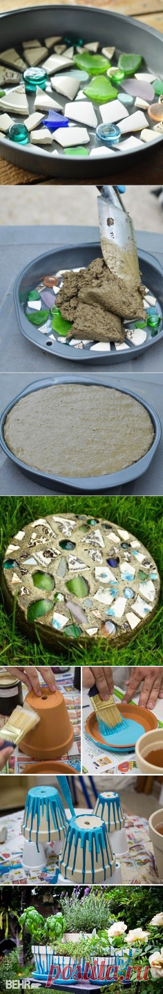 How to Make Stepping Stones - with a Cake Pan