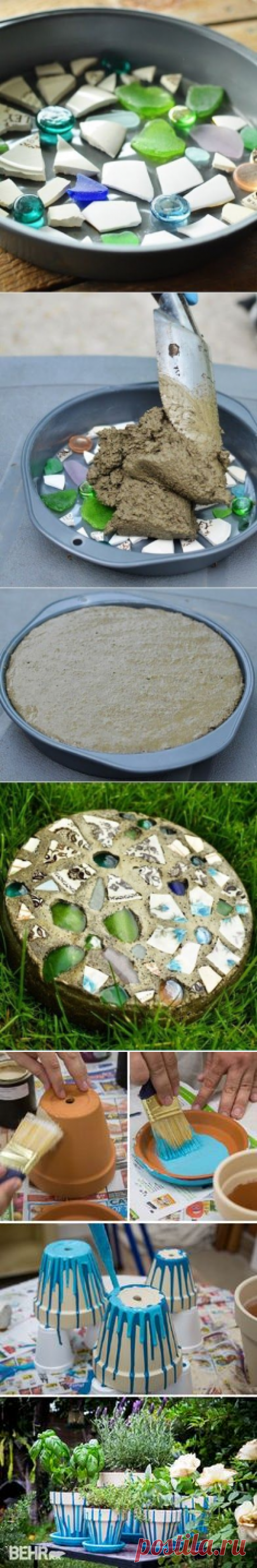 How to Make Stepping Stones - with a Cake Pan
