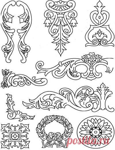 Эскизы рисунков для резьбы по дереву | Домашний способ