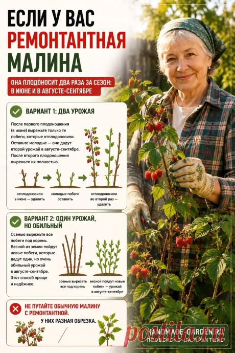 Если у вас ремонтантная малина