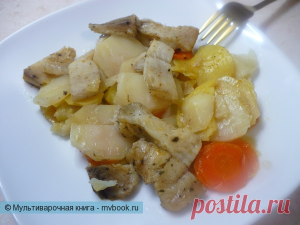 Пангасиус с овощами в мультиварке / Вторые блюда / Рецепты для мультиварки