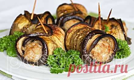 Рулетики из баклажанов с фаршем - Легко, быстро и очень вкусно!