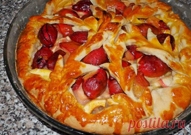 (4) Пирог яблочно-сливовый - пошаговый рецепт с фото. Автор рецепта Татьяна Сергеева . - Cookpad