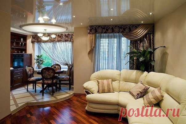 Зонирование с помощью пола-подиума