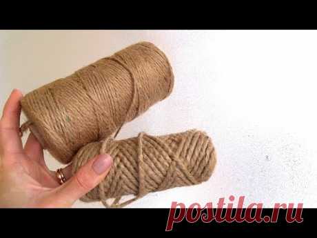 ПРЕКРАСНЫЕ идеи из ДЖУТА и ШПАЖЕК своими руками / 2 Jute Craft ideas - YouTube