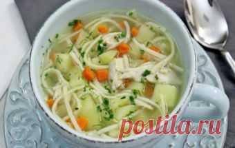 Куриный суп с лапшой / Куриные супы / TVCook: пошаговые рецепты c фото