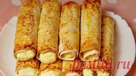 Беру ЛАВАШ, ТВОРОГ и быстрый ЗАВТРАК ( закуска) Готов! | Готовим вкусно | Дзен