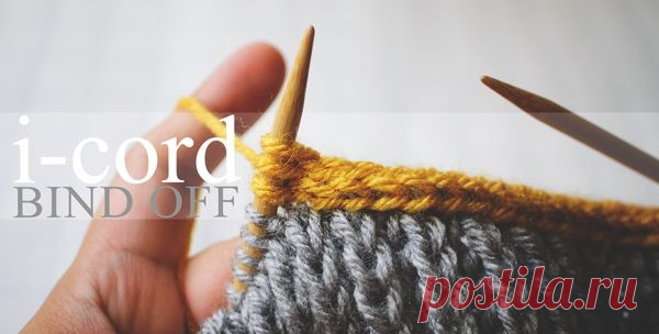 Eyelet I-Cord Bind Off----视频：细绳边缘收针法
