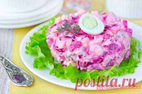 Вкусный салат с сельдью к новогодним приздникам | 4vkusa.ru