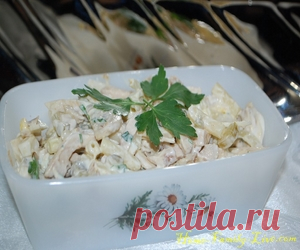 Салат с макаронами - пошаговый рецепт с фотоКулинарные рецепты