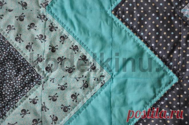 Красивое одеяло в технике квилтинг. Лоскутное шитье своими руками.