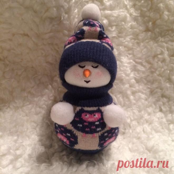 Изготовление новогодней игрушки «Снеговик» за час — Поделки с детьми