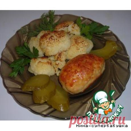 Куриные зразы с грибами и цветной капустой - кулинарный рецепт