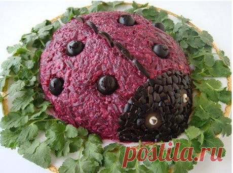 Салат «Божья коровка»