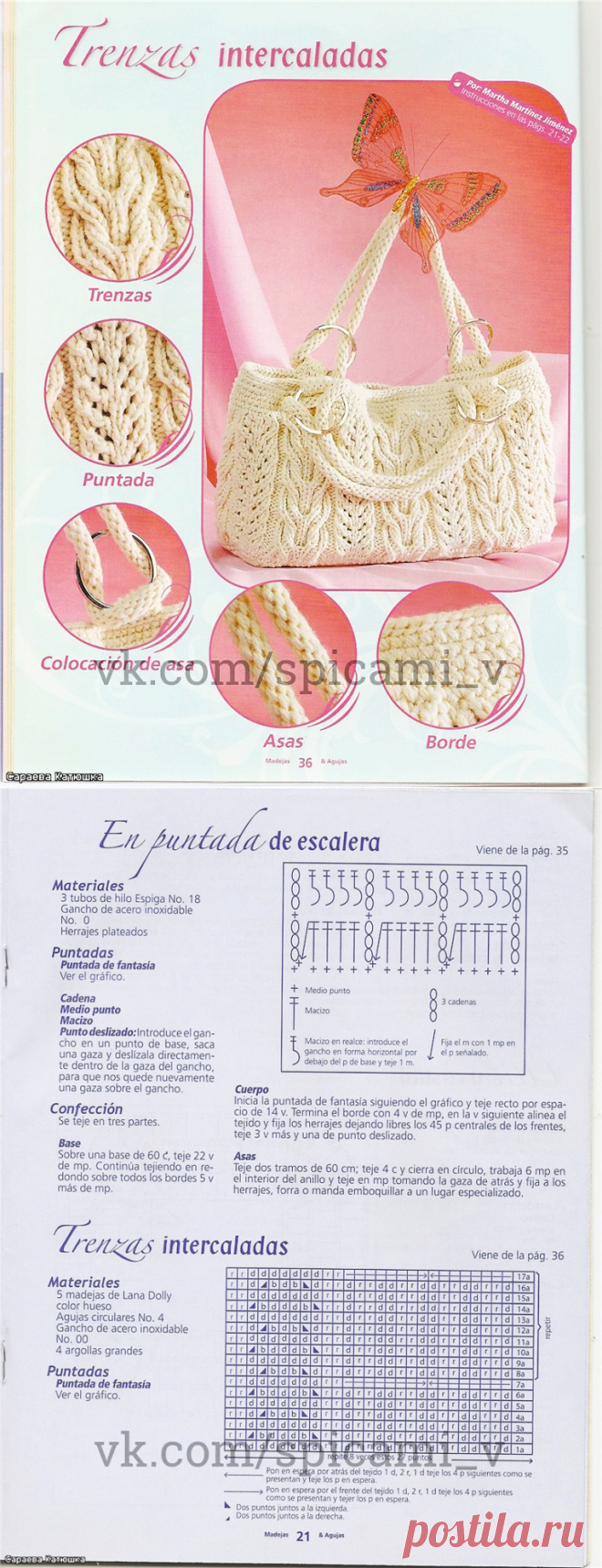 Узорная, красивая, вместительная, вязаная сумка на лето — Сделай сам, идеи для творчества - DIY Ideas
