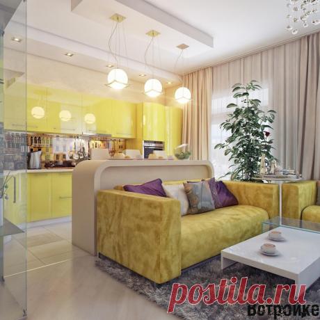 Кухня гостиная фото - дизайн гостиной совмещенной с кухней