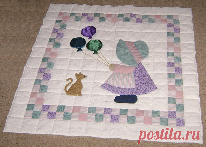 Sunbonnet Sue Balloons Quilt