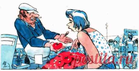 20vek.com: 1986. Карикатура художника В. Добровольского - Да только что из магазина...