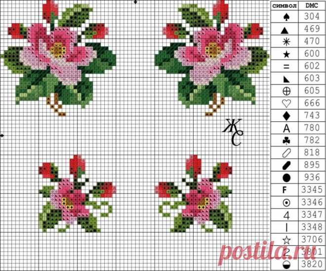 Схемы вышивки крестом миниатюры и маленькие картинки (59 фото) - 59 фото