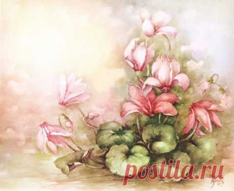 Цветочная нежность в картинах Sonie Ames...