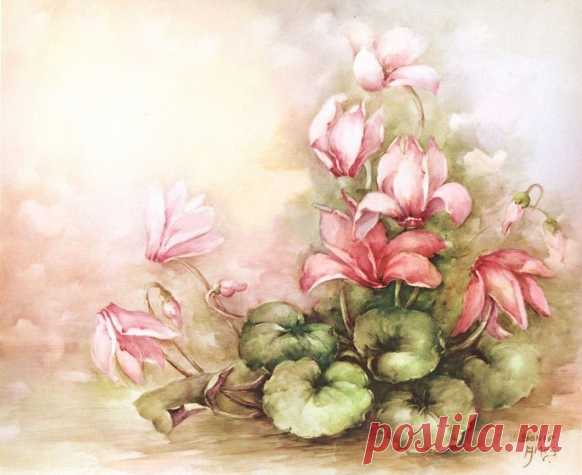 Цветочная нежность в картинах Sonie Ames...