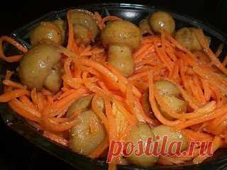Самые вкусные рецепты: Грибы по-корейски