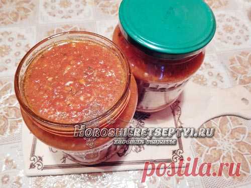 Аджика с яблоками