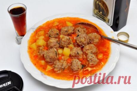 Суп с фрикадельками по-турецки (Sulu Köfte). Афтар: Мясник » Авторские рецепты на Топтухе