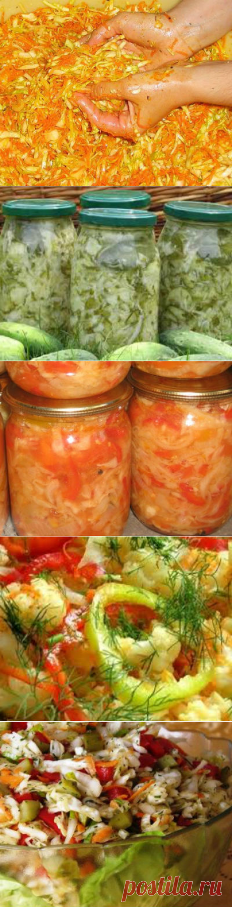 Салаты из капусты на зиму в банках — самые вкусные семейные рецепты