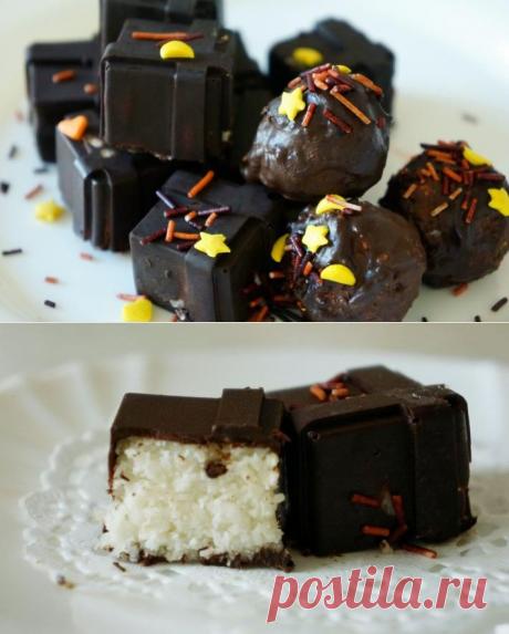 Шоколадные конфеты с кокосовой начинкой - лучший подарок!