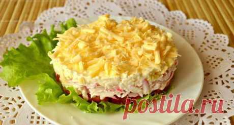 Салаты с крабовыми палочками. 4 рецепта