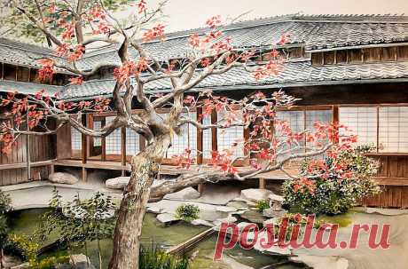 Художница Marie-Claire Houmeau.