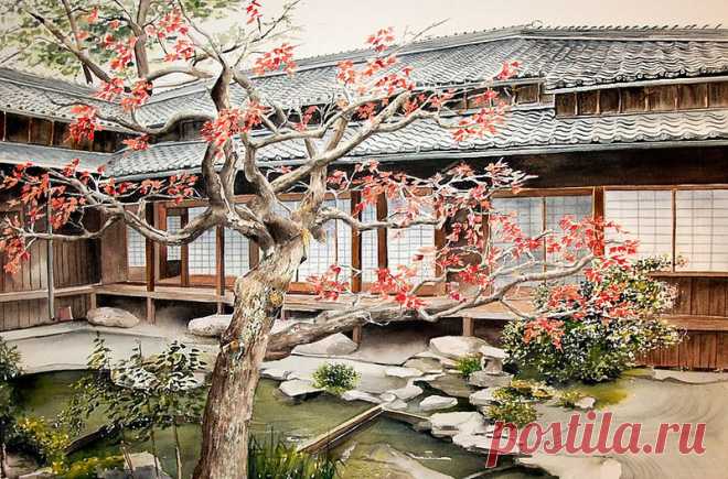 Художница Marie-Claire Houmeau.